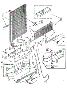 Unit parts for Whirlpool Refrigerator ET18JKXSN05 from AppliancePartsPros.com