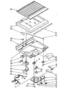 Compartment Separator parts for Whirlpool Refrigerator ET18JKXSN01 from AppliancePartsPros.com