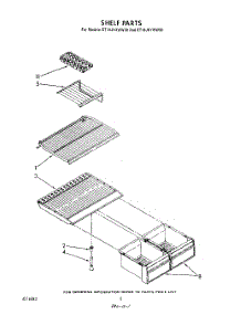 05 - Shelf parts for Whirlpool Refrigerator ET18JKXWN00 from AppliancePartsPros.com