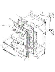 Refrigerator Door parts for Whirlpool Refrigerator ET18JKXSN09 from AppliancePartsPros.com