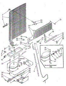Unit parts for Whirlpool Refrigerator ET18JKYSF02 from AppliancePartsPros.com