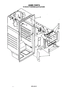 03 - Liner parts for Whirlpool Refrigerator ET18JKXSW00 from AppliancePartsPros.com
