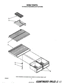 05 - Shelf parts for Whirlpool Refrigerator ET18JKXSW00 from AppliancePartsPros.com