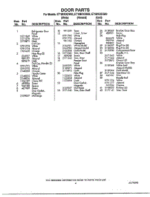 Door parts for Whirlpool Refrigerator ET18NKDN00 from AppliancePartsPros.com