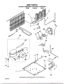 Unit parts for Whirlpool Refrigerator ET18NKDN00 from AppliancePartsPros.com