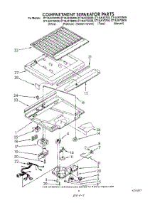 04 - Compartment Separator parts for Whirlpool Refrigerator ET18JKXSW09 from AppliancePartsPros.com