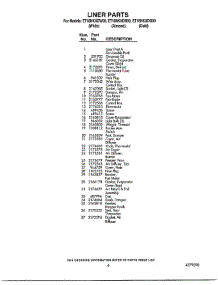 Liner parts for Whirlpool Refrigerator ET18NKDG00 from AppliancePartsPros.com