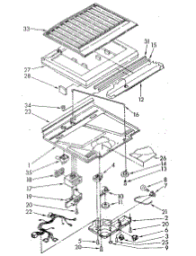 Compartment Separator parts for Whirlpool Refrigerator ET18JKXSM04 from AppliancePartsPros.com