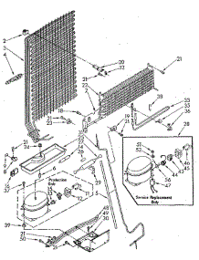 Unit parts for Whirlpool Refrigerator ET18JKXSM04 from AppliancePartsPros.com