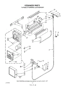 09 - Icemaker , Lit / Optional parts for Whirlpool Refrigerator ET18JMYWG01 from AppliancePartsPros.com