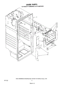 03 - Liner parts for Whirlpool Refrigerator ET18JMYSW02 from AppliancePartsPros.com