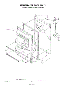 09 - Refrigerator Door , Lit / Optional parts for Whirlpool Refrigerator ET18JMYSW05 from AppliancePartsPros.com