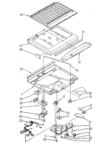Compartment Separator parts for Whirlpool Refrigerator ET18NKKWF01 from AppliancePartsPros.com
