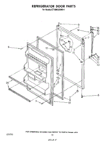 08 - Refrigerator Door , Not Illustrated parts for Whirlpool Refrigerator ET18NKXRWR4 from AppliancePartsPros.com