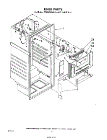 03 - Liner parts for Whirlpool Refrigerator ET18JKXRWR2 from AppliancePartsPros.com