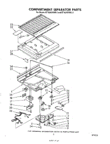 04 - Compartment Separator parts for Whirlpool Refrigerator ET18JKXRWR2 from AppliancePartsPros.com