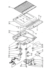 Compartment Separator parts for Whirlpool Refrigerator ET18NKXSG04 from AppliancePartsPros.com