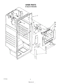 03 - Liner parts for Whirlpool Refrigerator ET18NKXSW05 from AppliancePartsPros.com