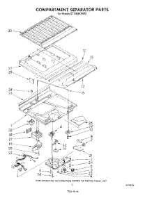 04 - Compartment Separator parts for Whirlpool Refrigerator ET18NKXSW02 from AppliancePartsPros.com