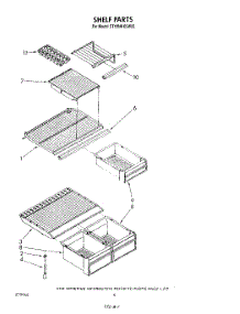 05 - Shelf parts for Whirlpool Refrigerator ET18NKXSW05 from AppliancePartsPros.com