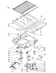 Compartment Separator parts for Whirlpool Refrigerator ET18NKXSG03 from AppliancePartsPros.com