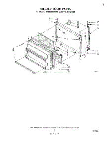 06 - Freezer Door parts for Whirlpool Refrigerator ET18JKXMWR0 from AppliancePartsPros.com