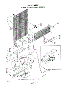07 - Unit parts for Whirlpool Refrigerator ET18JKXMWR0 from AppliancePartsPros.com