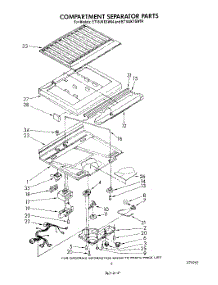 04 - Compartment Separator parts for Whirlpool Refrigerator ET18JKYSW04 from AppliancePartsPros.com