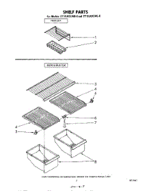 05 - Shelf parts for Whirlpool Refrigerator ET18JKXLWL0 from AppliancePartsPros.com