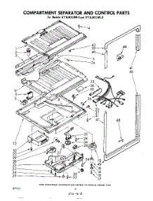 06 - Compartment Separator And Control parts for Whirlpool Refrigerator ET18JKXLWL0 from AppliancePartsPros.com