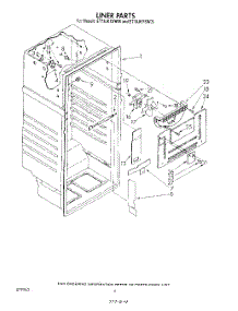 03 - Liner parts for Whirlpool Refrigerator ET18JKYSF05 from AppliancePartsPros.com