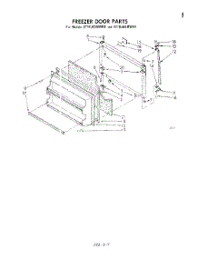 06 - Freezer Door parts for Whirlpool Refrigerator ET18JKXMWRB from AppliancePartsPros.com
