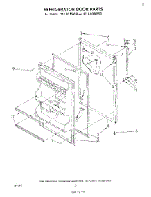 08 - Refrigerator Door , Not Illustrated parts for Whirlpool Refrigerator ET18JKXMWRB from AppliancePartsPros.com