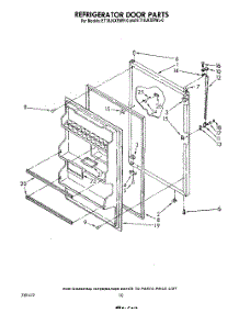 08 - Refrigerator Door , Not Illustrated parts for Whirlpool Refrigerator ET18JKXRWL0 from AppliancePartsPros.com
