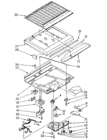 Compartment Separator parts for Whirlpool Refrigerator ET18NKXSF02 from AppliancePartsPros.com