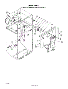 04 - Liner parts for Whirlpool Refrigerator ET18JKXLWR0 from AppliancePartsPros.com