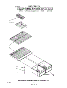 05 - Shelf parts for Whirlpool Refrigerator ET18JKYSF07 from AppliancePartsPros.com