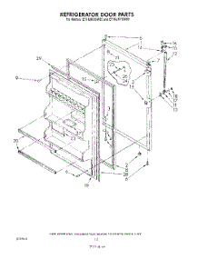 08 - Refrigerator Door , Lit / Optional parts for Whirlpool Refrigerator ET18JKYSG05 from AppliancePartsPros.com
