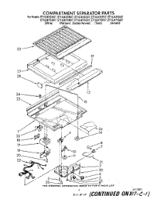 04 - Compartment Separator parts for Whirlpool Refrigerator ET18JKYSG07 from AppliancePartsPros.com