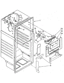 Liner parts for Whirlpool Refrigerator ET18NKXSN04 from AppliancePartsPros.com