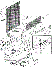 Unit parts for Whirlpool Refrigerator ET18NKXSN04 from AppliancePartsPros.com