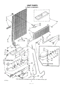 07 - Unit parts for Whirlpool Refrigerator ET18NKXRWR1 from AppliancePartsPros.com