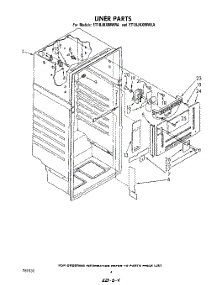 03 - Liner parts for Whirlpool Refrigerator ET18JKXMWRA from AppliancePartsPros.com