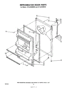 08 - Refrigerator Door , Not Illustrated parts for Whirlpool Refrigerator ET18JKXMWRA from AppliancePartsPros.com