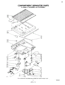 04 - Compartment Separator parts for Whirlpool Refrigerator ET18JKXMWR1 from AppliancePartsPros.com