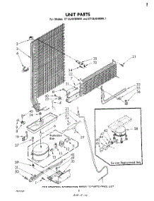 07 - Unit parts for Whirlpool Refrigerator ET18JKXMWR1 from AppliancePartsPros.com