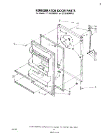 08 - Refrigerator Door, Miscellaneous parts for Whirlpool Refrigerator ET18JKXMWR1 from AppliancePartsPros.com