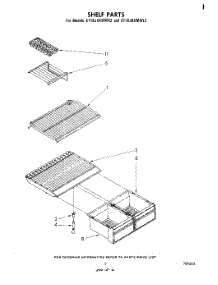 05 - Shelf parts for Whirlpool Refrigerator ET18JKXMWR2 from AppliancePartsPros.com