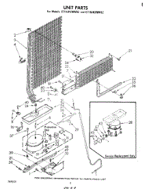 07 - Unit parts for Whirlpool Refrigerator ET18JKXMWR2 from AppliancePartsPros.com