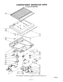 04 - Compartment Separator parts for Whirlpool Refrigerator ET18NKXSW00 from AppliancePartsPros.com